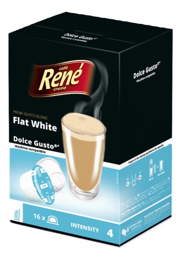 Kapsuly pre DOLCE GUSTO Rene FLAT WHITE 16