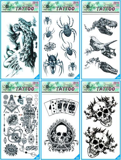 Nálepka na tetovanie DECALS Tattoos 83 vzorov