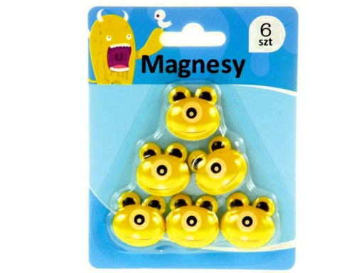 DEKORATÍVNE MAGNETY 6 KS MONSTER MG-1548