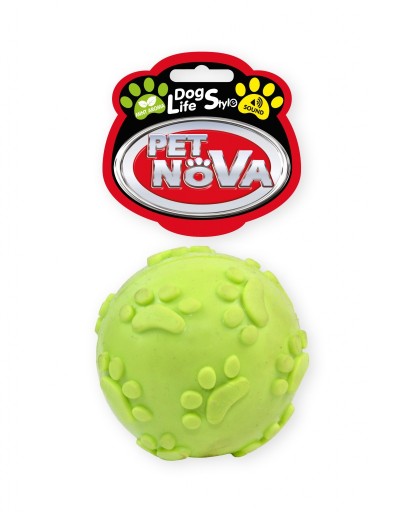 Pet Nova Dog hračka Lopta 6 cm so zvukom, žltá 110