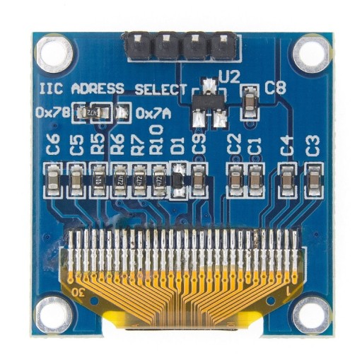 0,96-palcový 128x64 I2C 3-5V SSD1306 OLED displej