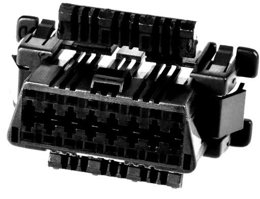 KONEKTOR OBDII OBD2 TOYOTA ČIERNA MONTÁŽNA ZÁSUVKA