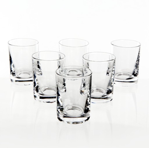 POHÁRKY NA LIKÉR VODKU 30ml 6 kusov KROSNO