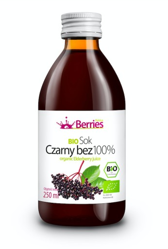 Bio šťava z čiernej bazy 100% šťava z bazy čiernej 250 ml
