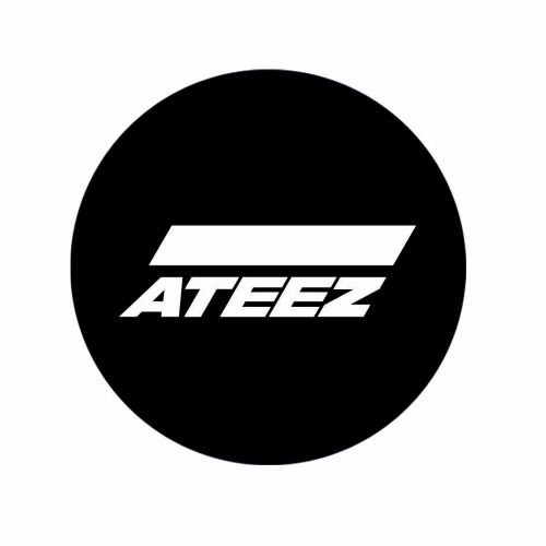 K-pop špendlík s logom Ateez 58 mm darček pre fanúšika