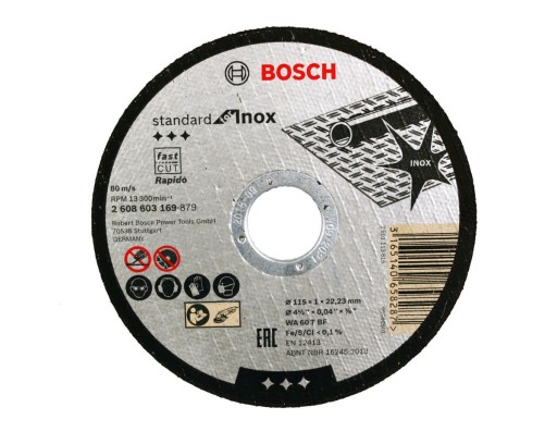 KORUNDOVÝ KOTOUČ BOSCH na rezanie ocele 115/1,0 mm