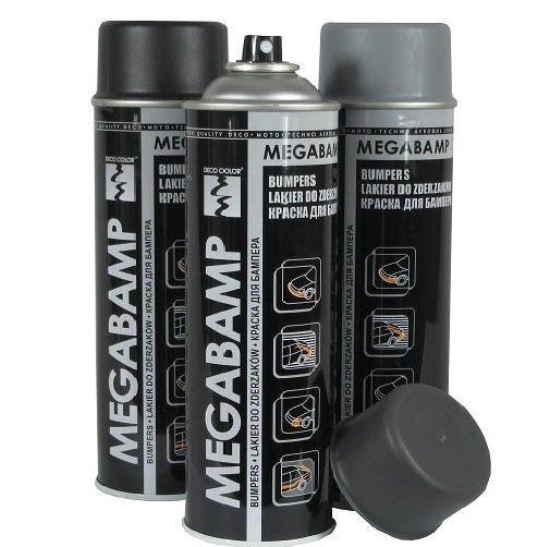 Megabamp farba na plastové nárazníky 500ml
