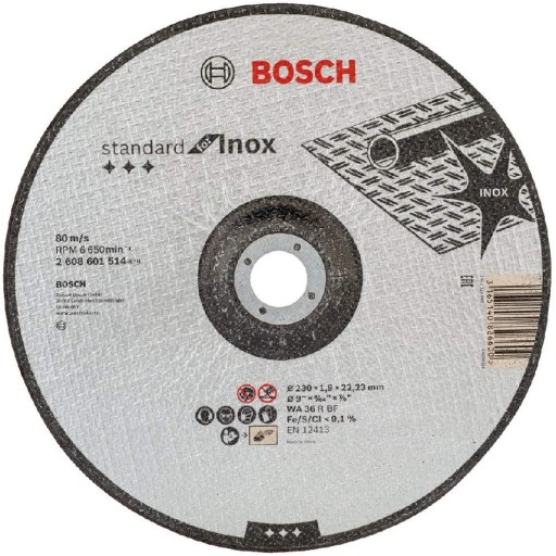 BOSCH KORUNDOVÝ KOTOUČ PRE INOX KOV 230 x 1,9 mm