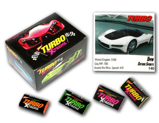 Extreme Turbo Bubble Gum 100 ks