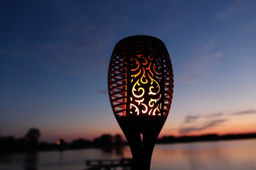 LED solárne svietidlo POCHODNIA 50 MPL efekt plameňa