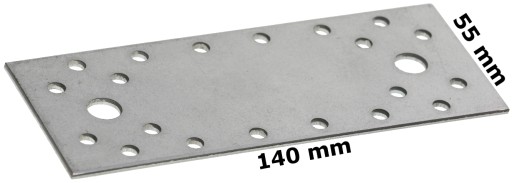 TESNENIE PLOCHÁ SPOJOVACIA PLACHTA POZINKOVANÁ 140x55x2 mm