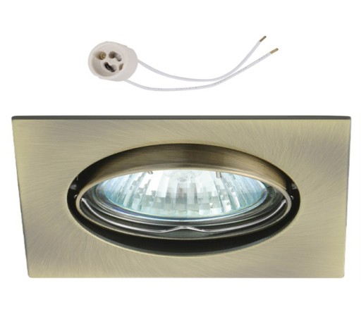 Halogénový objímka pre LED GU10 230V CT22, patina