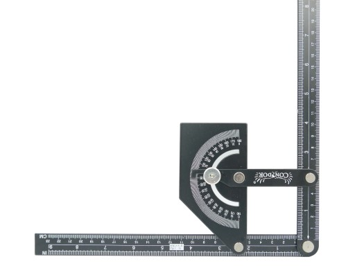 NASTAVITEĽNÝ UHEL S PROTRAKMETROM 180° 230 x 500 mm