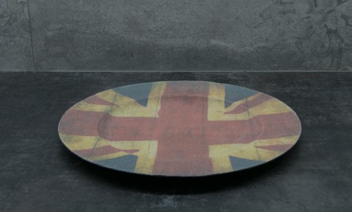 Podnos na riad UK FLAG, okrúhly, 33 cm, plastový