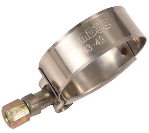MDC T-Clamp CLAMP NEREZOVÁ NEREZOVÁ príchytka turbo 43-49mm medzichladič nasávanie príchytky