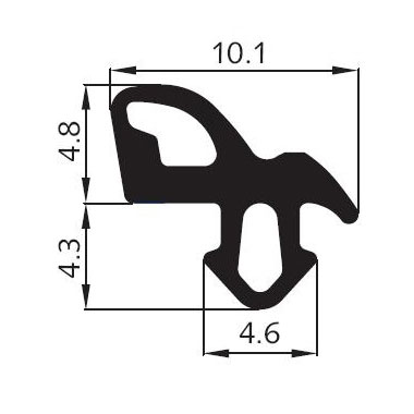 Tesnenie do okenného rámu PVC ALUPLAST S-1560 10 m