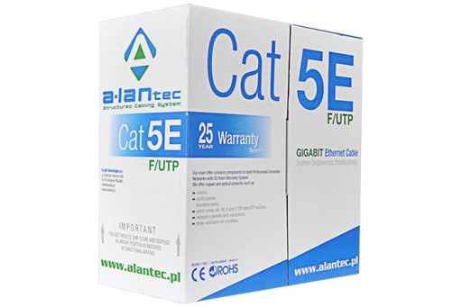 FTP krútený pár 4x2x24AWG ALANTEC kat.5E, vonkajší
