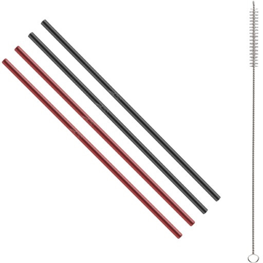 Kovové slamky, oceľové rúrky LAMART LT-7054 4 ks