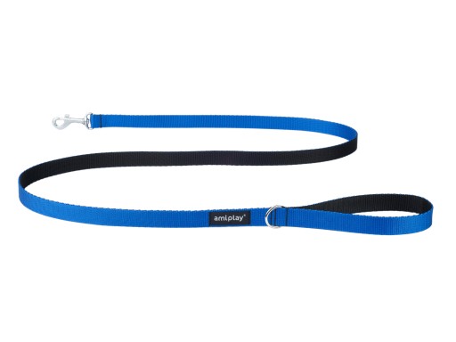 amiplay Klasické vodítko Twist 150 cm M Modré