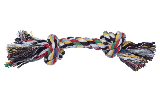 Bavlnené lano, ťahák, hračka pre psa, 15 cm