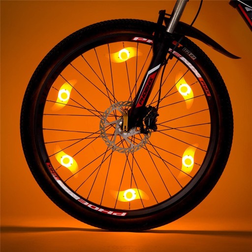 LED SVETLO NA LAPÁCH BICYKLA PREKRÝVAJÚCI FARBAMI