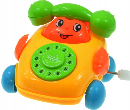 HRAČSKÝ TELEFÓN TELEFÓN JAZDÍ NA POHYBLIVOM CIFERNÍKU