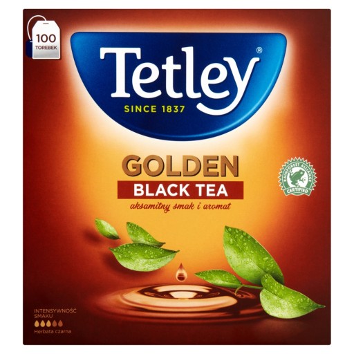 Zlatý čierny čaj Tetley - 100 vrecúšok
