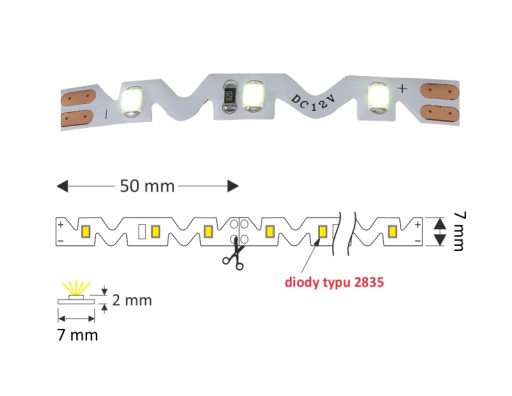 FLEXIBLE 300 LED FLEX IP20 pásik 1m PÁJKOVANIE ZDARMA