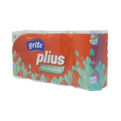 GRITE EKOLOGICKÝ Toaletný papier 3-vrstvový. 8 roliek