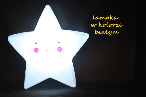 NOČNÁ LAMPA HVIEZDA 3 FARBY 15CM E0754 EMAJ