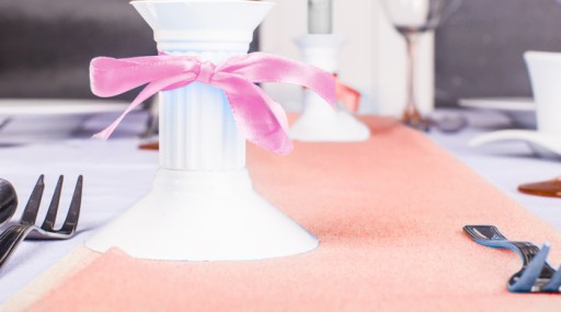 Saténová stuha - PartyDeco - ružová 12 mm x 25 m