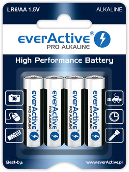 everActive LR6 AA PRO alkalické batérie 4 ks.