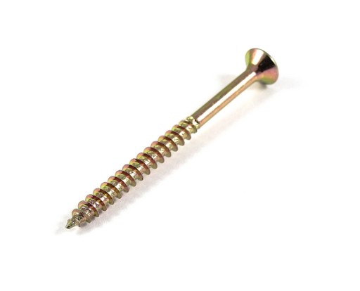 Skrutky do dreva kalené 6x70 mm 1kg POZINKOVANÉ, zlatožlté