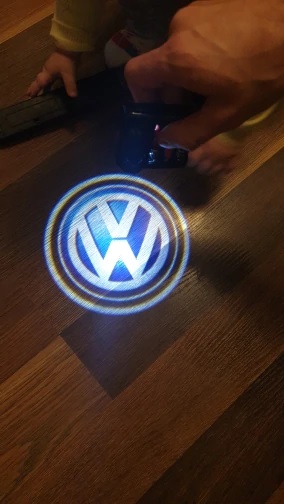 VW led bezdrôtové logo Volkswagen golf passat