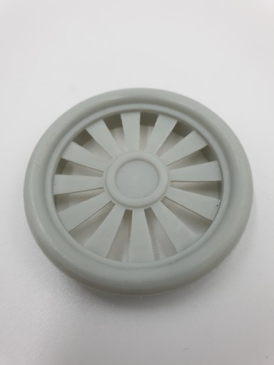 Plastový nábytkový prieduch, fi/40mm, sivý, 4 ks