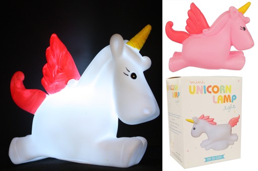 JEDNOROŽEC NOČNÁ LAMPA JEDNOROŽEC 17CM E0752 EMAJ
