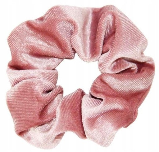 Gumička do vlasov Scrunchies, gumička, zamat, ružový zamat