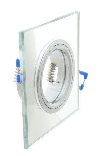SVIETIDLO CHROMOVANE SKLENE ZRKADLO + GU10 LED 1W