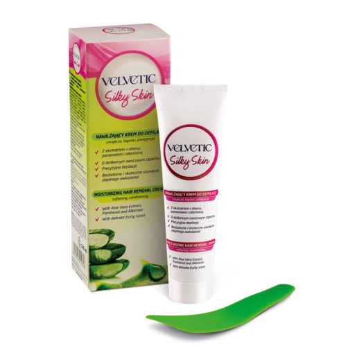 Velvetic Silky Skin hydratačný depilačný krém s aloe 100 ml