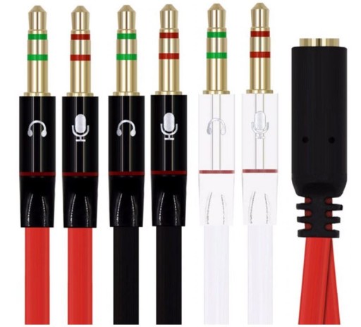 Adaptér na kábel slúchadiel Splitter Jack 3.5 KVALITA