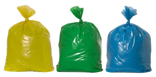 ŽLTÉ VRECKÁ NA ODPAD NA PLAST 10KS STRONG 120L