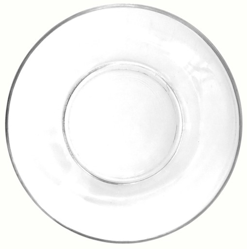 Sklenená podšálka, tanier, stojan, sada 6 kusov, 11 cm