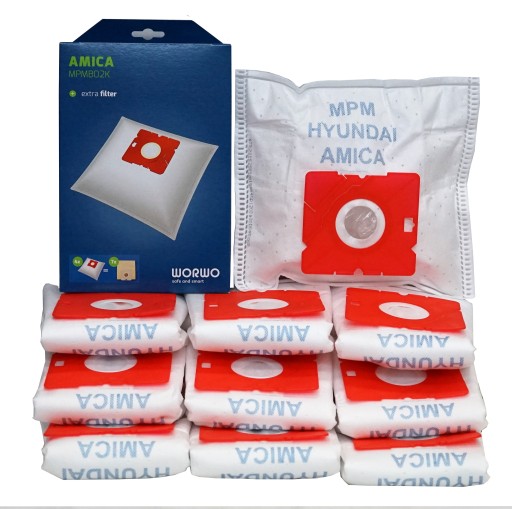 12x TAŠKY NA VYSÁVAČ AMICA FEN VIENTO ORA VM1032 VM1033 VM1034 VM1035