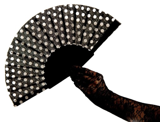 PIN-UP ventilátor s bodkami POLKA Style 50. a 60. roky 20. storočia