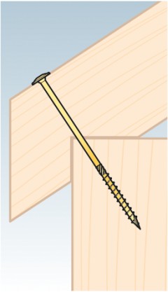 Stolárska skrutka s podložkou 6x60 torx 100 ks WMET