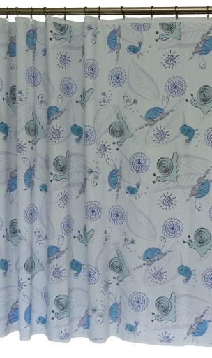MG TK záves SNAIL BLUE 8127 AKCIA