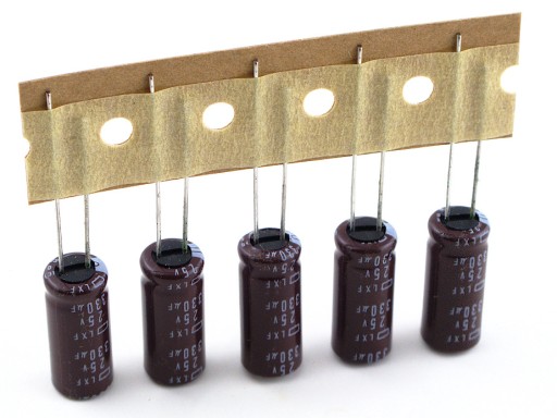 KONDENZÁTOR 330uF / 25V 8x20 LSR 105* JAPONSKO 10KS