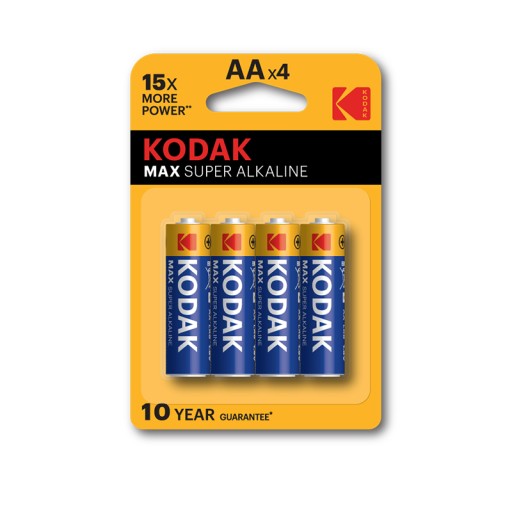 4x batérie prstové batérie KODAK R06 R6 AA 1,5V