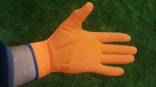OCHRANNÉ PRACOVNÉ RUKAVICE DRAGON FLUON ORANŽOVÉ, veľkosť 10