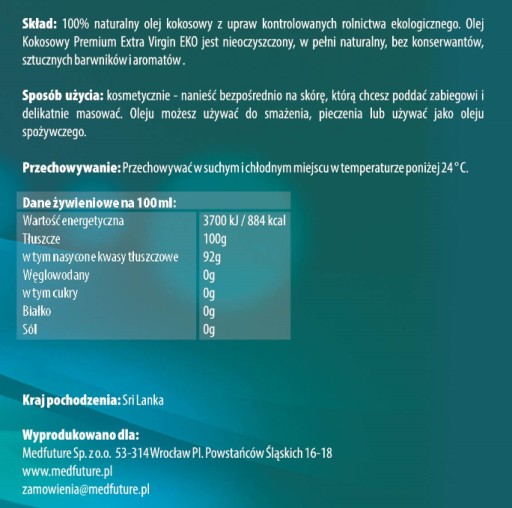 NERAFINOVANÝ EXTRA PANENSKÝ BIO KOKOSOVÝ OLEJ 200ml